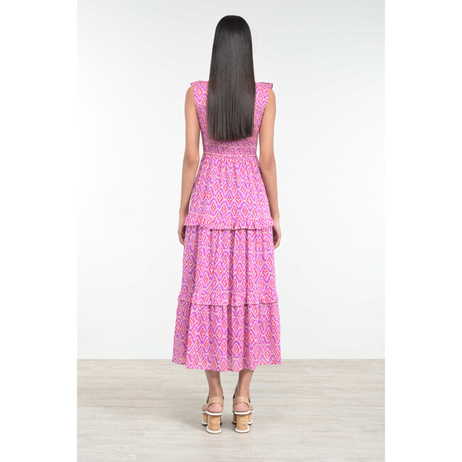 Women's Iris Dress, Surreal Dream Mauve - Dresses - 3
