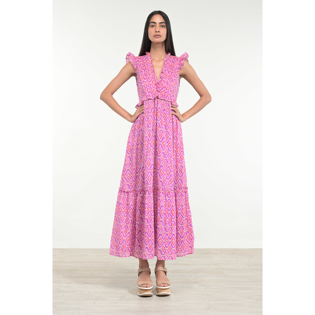 Women's Constance Dress, Surreal Dream Mauve - Dresses - 3