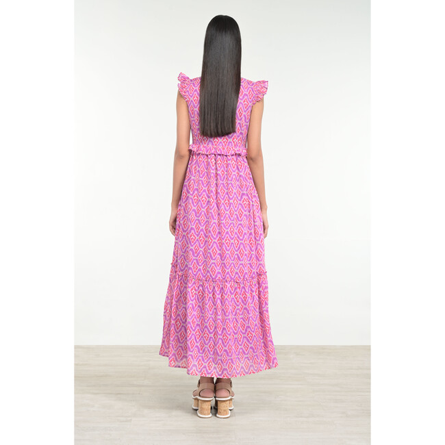 Women's Constance Dress, Surreal Dream Mauve - Dresses - 4