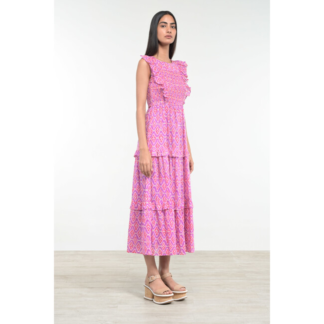 Women's Iris Dress, Surreal Dream Mauve - Dresses - 5