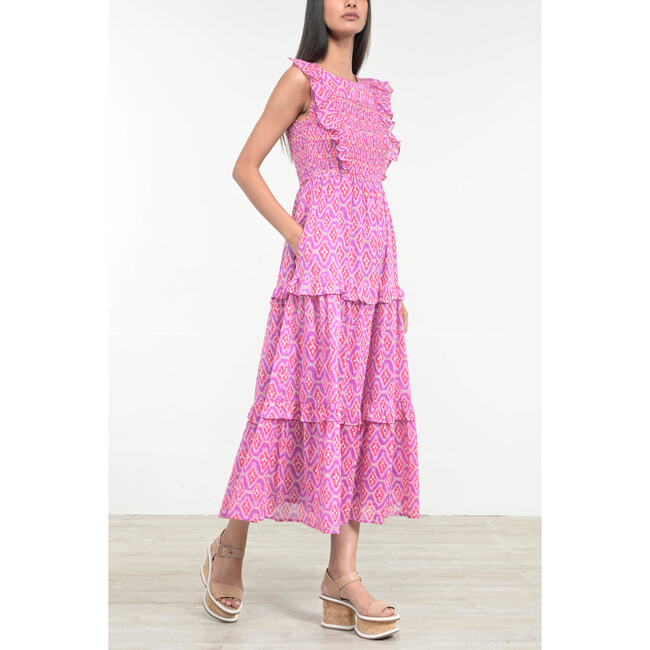 Women's Iris Dress, Surreal Dream Mauve - Dresses - 6