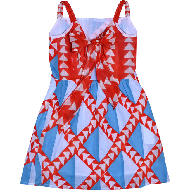 Girls Hattie Dress, Diamond Patchwork Solid - Dresses - 5