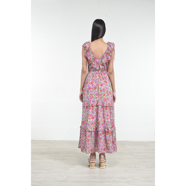 Women's Twiggy Dress, Melodic Floral Bonbon - Dresses - 5