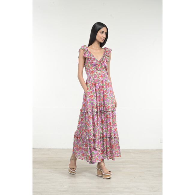 Women's Twiggy Dress, Melodic Floral Bonbon - Dresses - 6