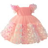 Puffy Sleeve Dress, 3D Butterfly - Dresses - 1 - thumbnail