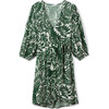Women's Lyuda Wrap Dress, Green Tropics - One Pieces - 1 - thumbnail