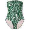 Women's Leonor One-piece Swimsuit, Green Tropics - One Pieces - 1 - thumbnail