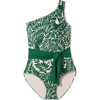 Women's Johanna One-piece Swimsuit, Green Tropics - One Pieces - 1 - thumbnail