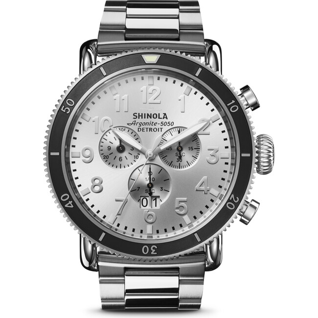 The Men's Runwell Sport 48MM Watch, Silver - Watches - 1