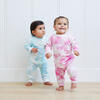 Baby Slub Rib Color Block Baseball Tee and Legging Set, Purple & Pink - Mixed Apparel Set - 2