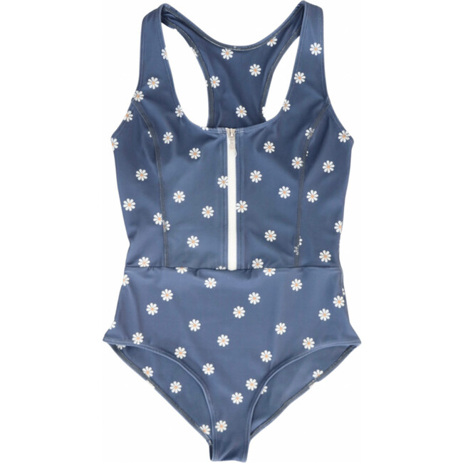 Navy Daisy One Piece Suit