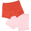 Kids Short 2 Pack, Clay/Petal - Underwear - 1 - thumbnail