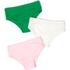 Kids Bikini Underwear 3 Pack, Grass/Cloud/Petal - Underwear - 1 - thumbnail