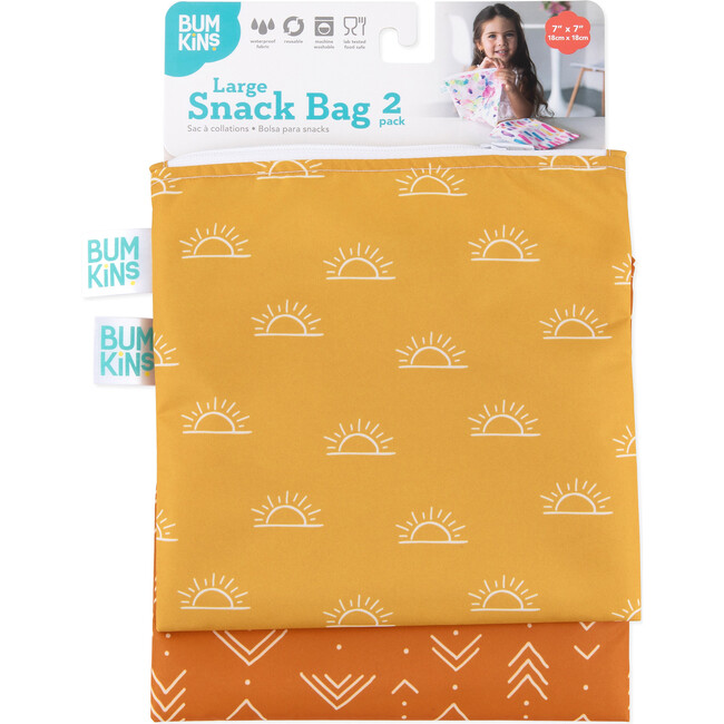 Large Snack Bag (2 Pack), Sunshine + Grounded