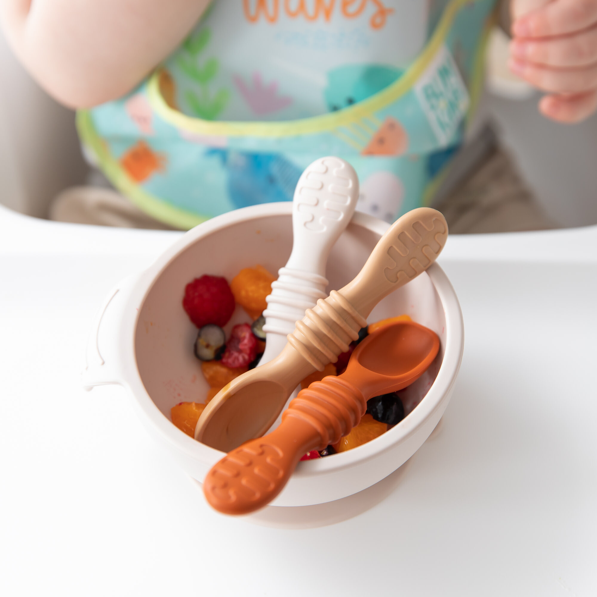 Bumkins Silicone Dipping Spoons - Rocky Road