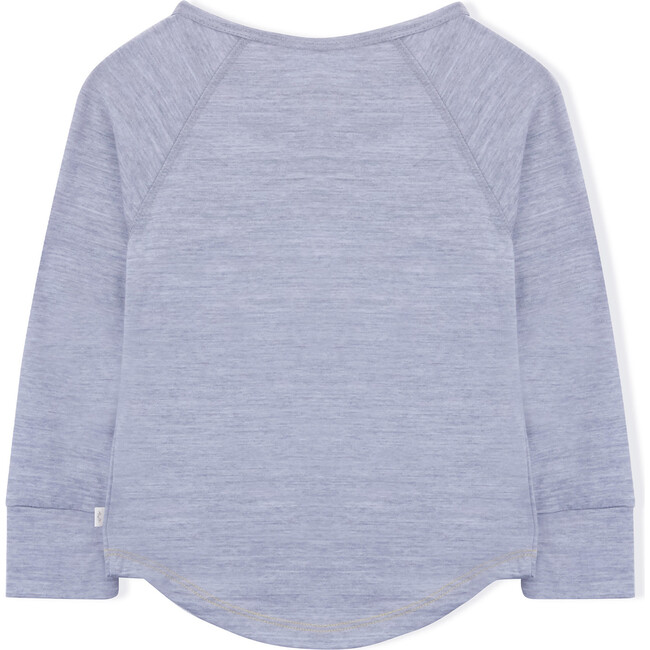 Long Sleeve Shirt, Grey Merino Wool - Tees - 3