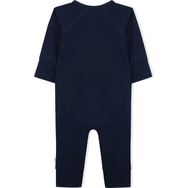 Babygrow, Navy Merino Wool - Rompers - 3