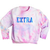 Extra Tie Dye Sweat Shirt, Pink Multi - Sweatshirts - 1 - thumbnail