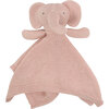 Organic Knit Elephant Lovey, Pink - Blankets - 1 - thumbnail