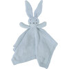 Organic Knit Bunny Lovey, Blue - Blankets - 1 - thumbnail