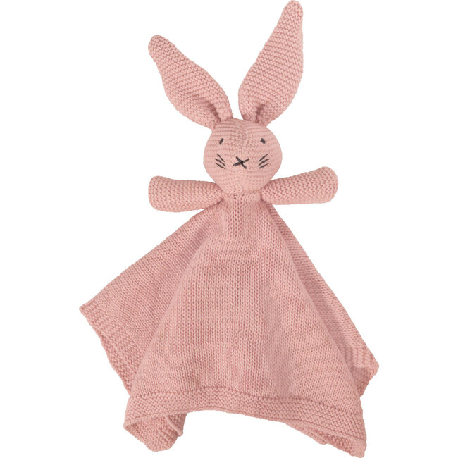 Organic Knit Bunny Lovey, Pink