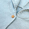 Organic Knit Hooded Sweater, Sky Blue - Cardigans - 2