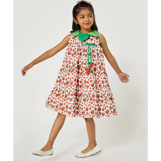 Very Hungry Caterpillar™ Strawberry Leaf Dress, Red - Dresses - 3