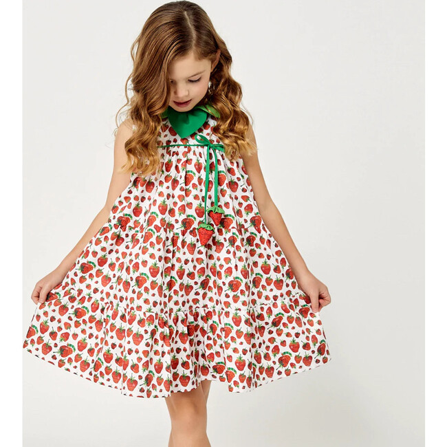 Very Hungry Caterpillar™ Strawberry Leaf Dress, Red - Dresses - 4