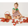 The Very Hungry Caterpillar™ Strawberry Leaf Romper, Red - Rompers - 4