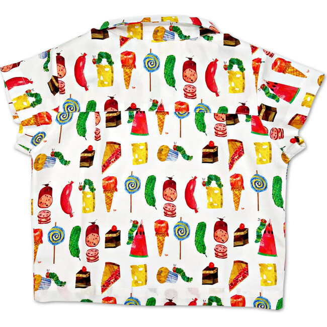 Very Hungry Caterpillar Party Food Shirt, Party Food Print - Shorts - 4