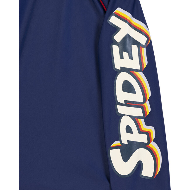 Spidey Color Block Rash Guard, Navy & Red - Rash Guards - 5