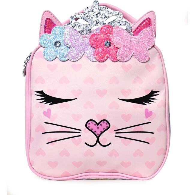 Miss Bella Heart Print Lunch Bag, Pink