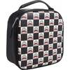 Shark Checkerboard Print Lunch Bag, Black - Bags - 2