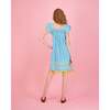 Sandrine Women's Dress, Turquoise Check - Dresses - 3