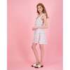 Giselle Women's Mini Dress, Red Blue Block Print - Dresses - 3