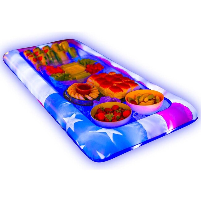 Illuminated Stars & Stripes  LED Buffet Cooler