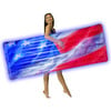 Illuminated Stars & Stripes LED Deluxe Pool Raft - 74 x 30" - Pool Floats - 1 - thumbnail