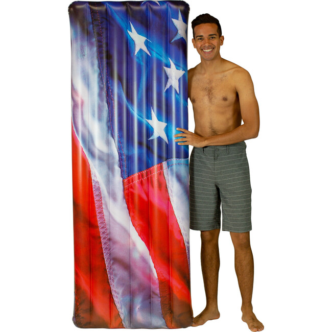 Stars & Stripes Deluxe Pool Raft - 74 x 30"