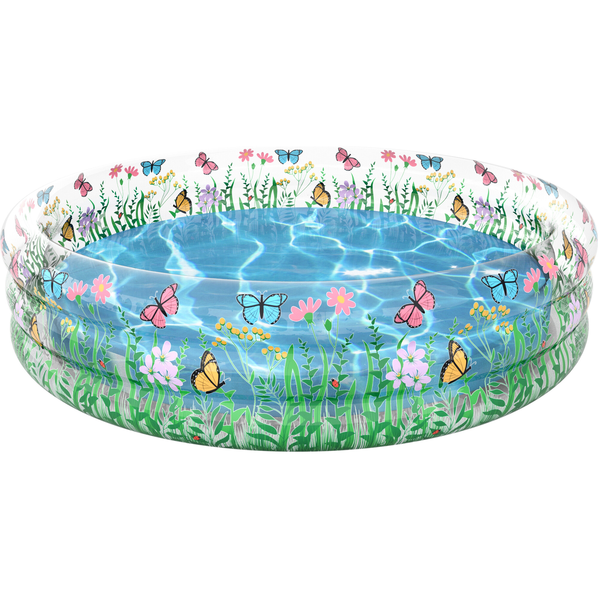 Inflatable Sunning Pool, Butterfly Garden Party - Kiddie Pools - 1