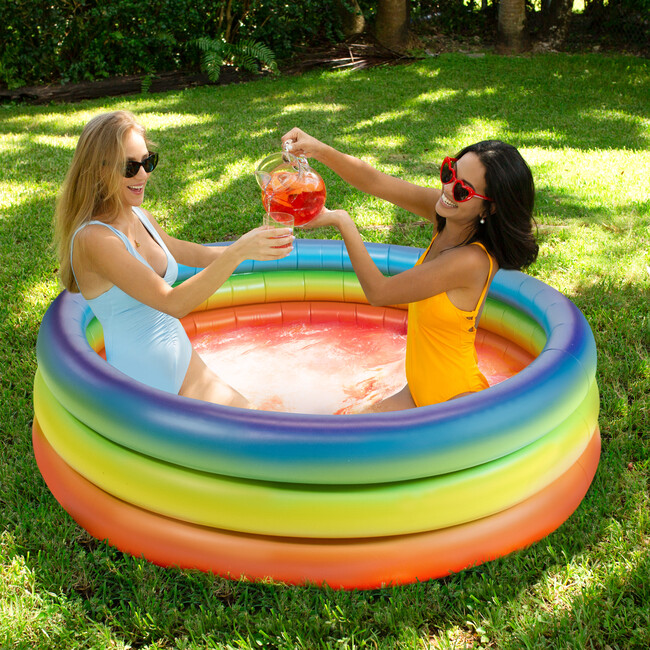 Inflatable Sunning Pool, Rainbow Haze
