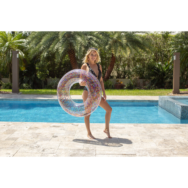 Multi Color Glitter Pool Tube 36" - Pool Floats - 2