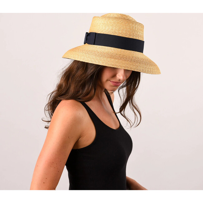 Women's Small Brim Westmoor, Leghorn Straw - Hats - 4