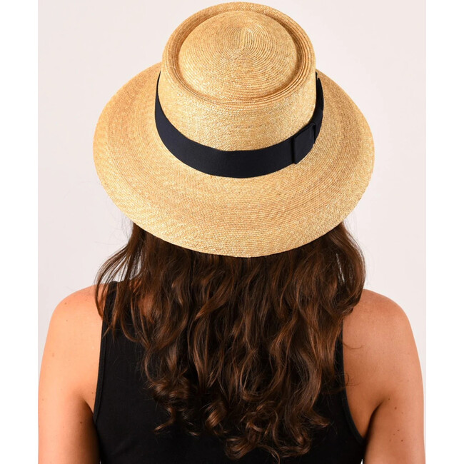 Women's Small Brim Westmoor, Leghorn Straw - Hats - 5