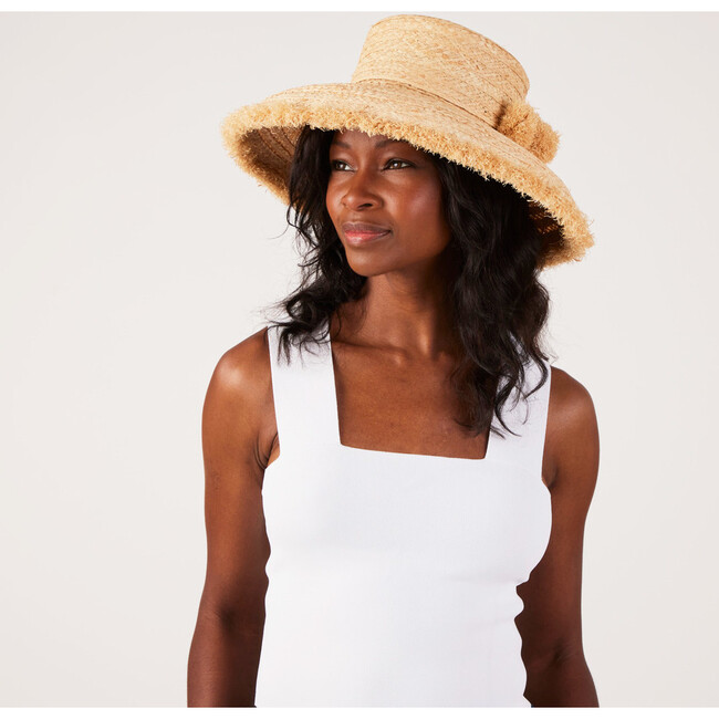 Women's Medium Brim Westmoor, Wide Braid Raffia Straw - Hats - 5