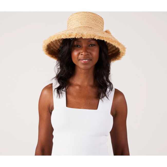 Women's Medium Brim Westmoor, Wide Braid Raffia Straw - Hats - 7