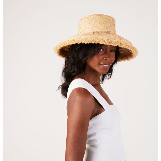 Women's Medium Brim Westmoor, Wide Braid Raffia Straw - Hats - 8