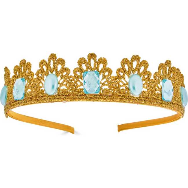 Princess Crown Headband, Blue Gem - Costume Accessories - 1