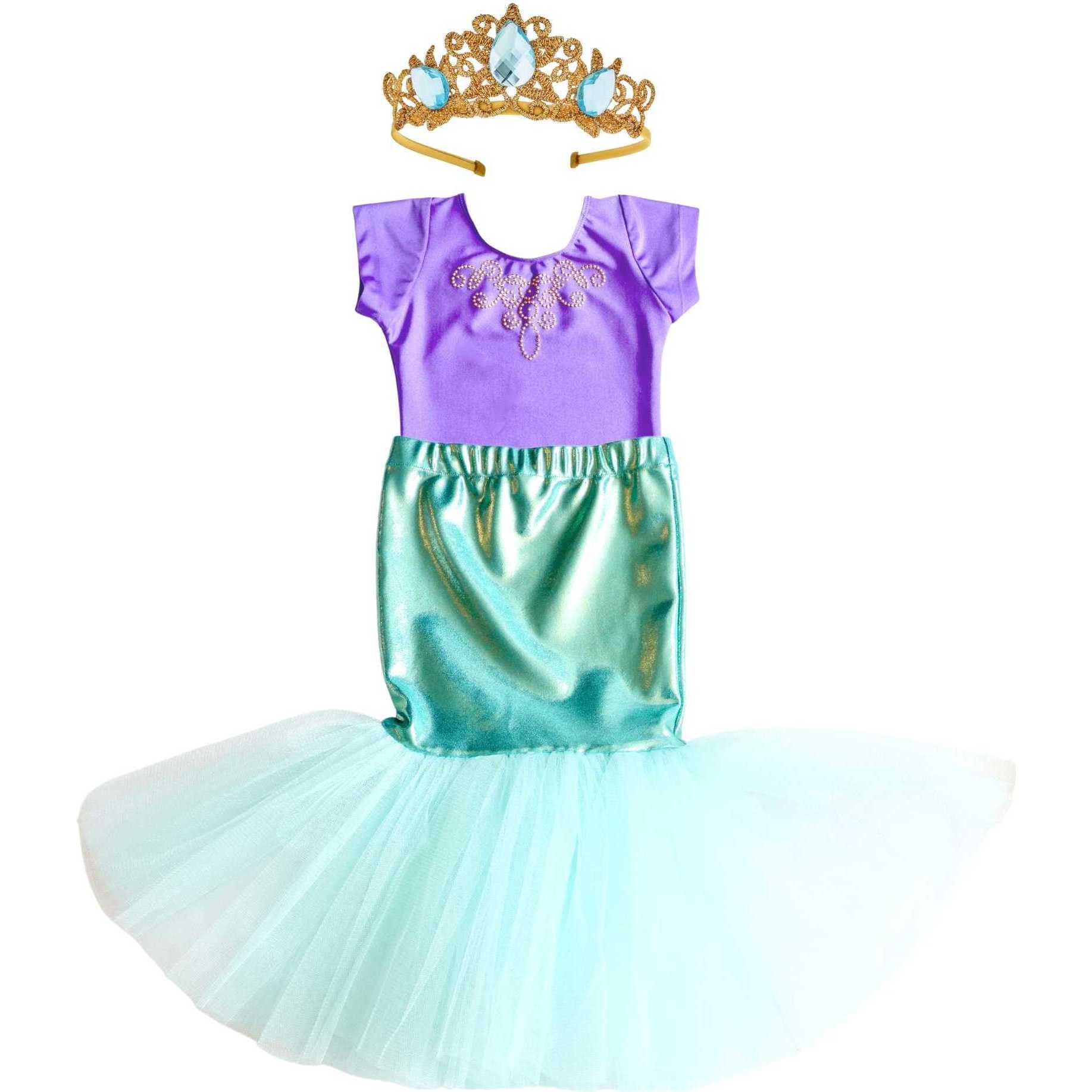 Mermaid 3 Piece Set, Violet - Costumes - 1