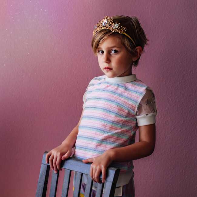 Chloe Princess Crown, Clear Tiara - Costume Accessories - 3