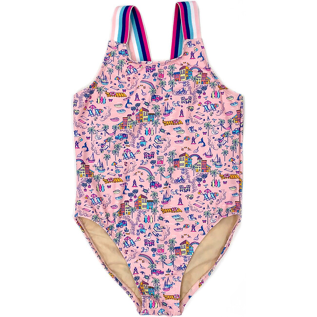 Demi One Piece, Pink Print - One Pieces - 1